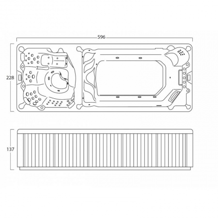Плавательный спа бассейн Treesse Saint-Tropez Плавательный спа бассейн Treesse Saint-Tropez