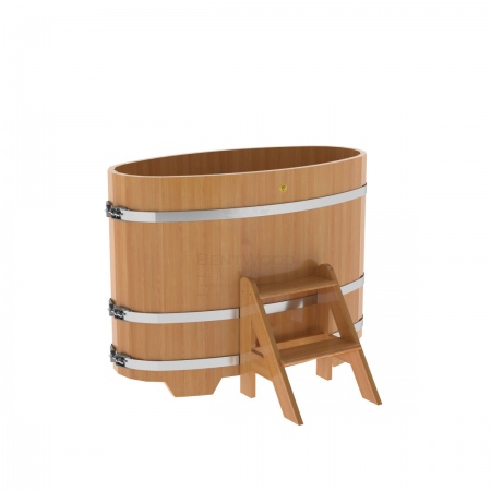 Купель овальная из лиственницы 0,69х1,31 Купель овальная из лиственницы 0,69х1,31