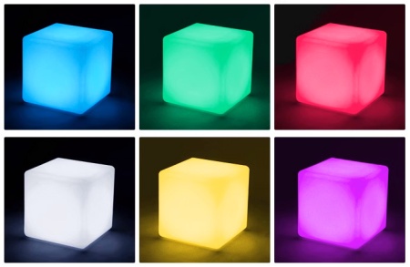 Светильник Куб 43 питание от сети 220В, RGB Светильник Куб 43 питание от сети 220В, RGB