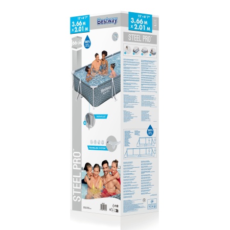 Bestway 561FV BW Каркасный бассейн 366x201x66см, фильтр-насос